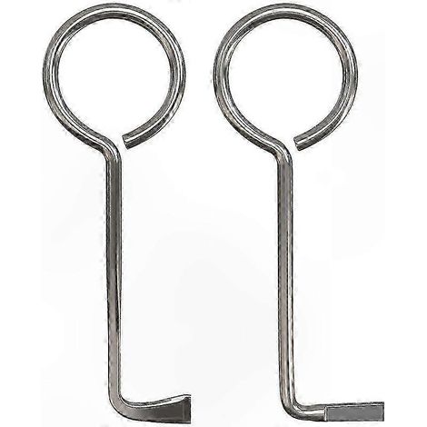 Jeu de 2 clés universelles pour portes intérieures, outil de serrurier robuste, ouvre-porte quotidien pour serrures standard. (1/5)