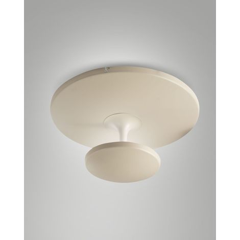 Plafoniera Conrad LED 36W 4200lm 3000K Dimmerabile a step, Struttura in metallo e metacrilato, IP20, Classe 1, Colore Sabbia - Conrad