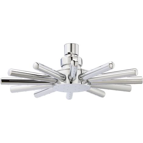 Hudson Reed Chrome 230mm Cloudburst Fixed Shower Head - A3027 (1/5)