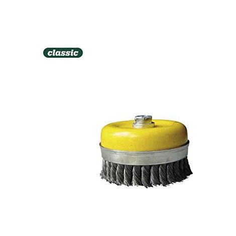 Spazzola a tazza in filo ritorto Ø80mm FTR080 MOTA