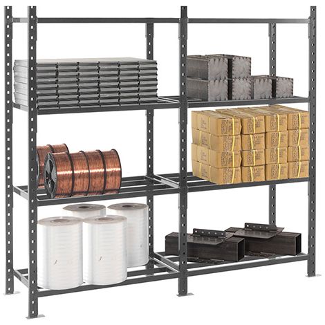 Regale 4 Ebenen - Startmodul - 2000x1010x600mm - Max. Belastung pro Ebene 500kg/Ebene - RAYOTUB/4N/1060/D