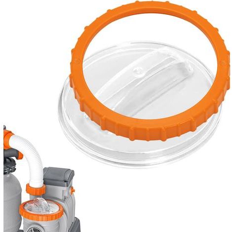 Pièces de Rechange pour Filtre à Sable de Pompe de Piscine pour Pompes à Filtre Bestway Flowclear, P07018 écrou + P07019 Couvercle pour 58486 58497 58499 P6561ASS16 Pompes à Filtre système