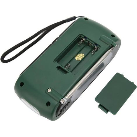 Radio Portable FM/AM/SW,Radio d'urgence Météo 800mAh, Manivelle/Pile et Secteur/Solar Poste Radio Transistor,Radio Solaire (1/5)