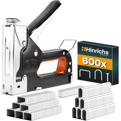 Agrafeuse Manuelle Set Agrafeuse Professionnelle 3 en 1 pour Bois et Tissu Agrafeuse Murale Bois et Tissus d'Ameublement Staple Gun (1/5)
