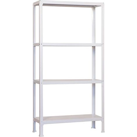 SimonRack Scaffale da Ufficio/Libreria, 1600x1000x300 mm, 4 Ripiani, 150 kg per Ripiano, Metallo Stile Industriale, Bianco – Simon Home (1/3)