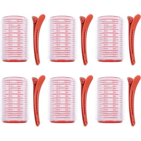 Set mit 6 Ponywicklern, Haarstyling-Werkzeugen, Haarspangen, Ponywicklern, selbstklebenden Wicklern, Miss (1/5)