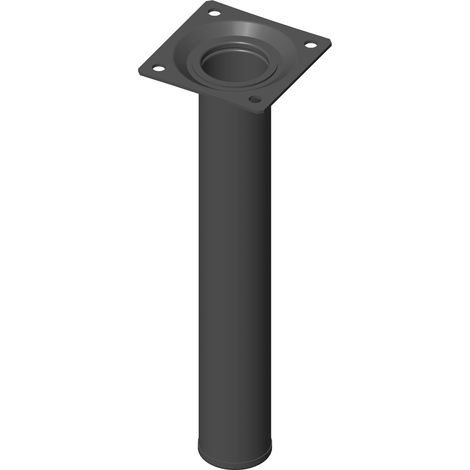 Möbelfüße Tischbeine rund Möbelbeine ø 30 mm Länge 200 mm Stahl schwarz