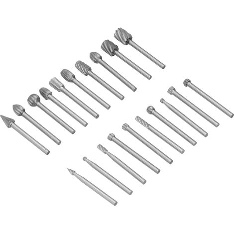 Set mit 20 HSS-Rotationsfeilen zum Gravieren, DIY-Schleifkopf, Zubehörset für die Holzbearbeitung (1/5)