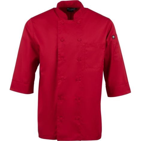 Veste de cuisine mixte Chef Works rouge M