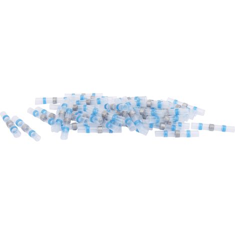 50 Manchons Soudables SSTS31, Rétreint Thermique Bleu pour Jonction de Câbles Électriques