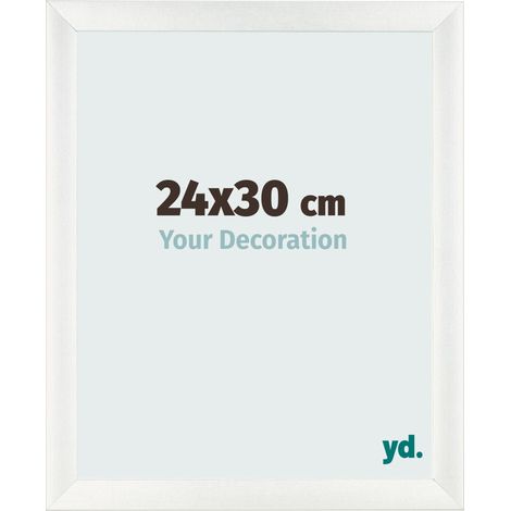 yd. - Cadre photo 24x30 - Blanc Patine - MDF - Pisa (1/5)
