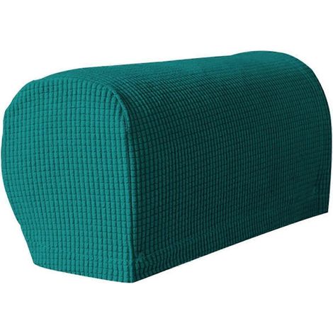 Lot de 2 housses d'accoudoirs extensibles en peluche douce, pour chaises/canapés, taille L (1/4)
