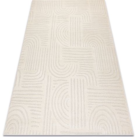 Tappeto DUNE 2687 crema – geometrico, linee, struttura beige 80x150 cm