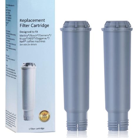 Water filter for Melitta, Krups coffee machine, compatible with Melitta, Krups Claris F088, Nivona, AEG, Bosch, Siemens, Gaggenau, Neff and Cocoon (2 pieces) (1/5)