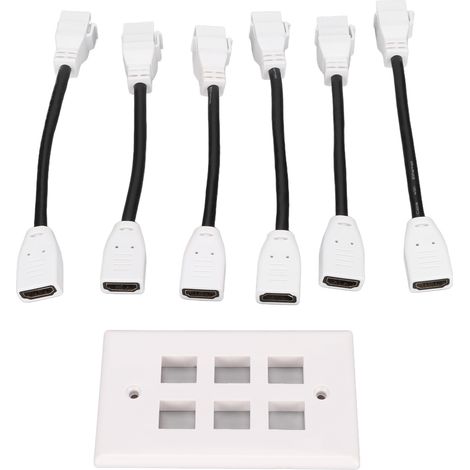 Plaque de connexion HDMI femelle-femelle pour installation murale vidéo (1/5)