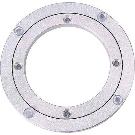 Plateau tournant pivotant en alliage d'aluminium, rotation à 360°, robuste, pour la décoration de gâteaux ou support pour écran TV (1/4)