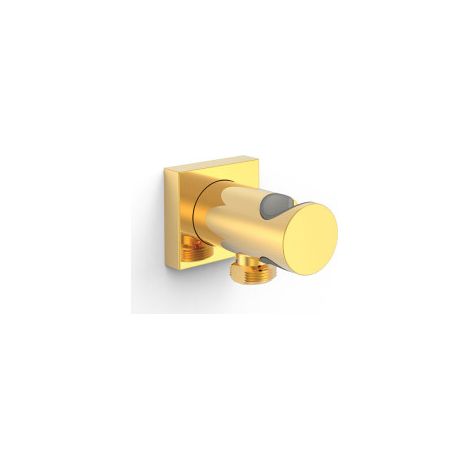 Support fixe avec arrivée d’eau pour douchette Or 24K - TRES 21118221OR
