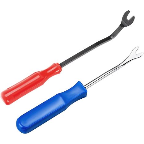 Juego de 2 herramientas para desmontar molduras, para desmontar molduras de puertas de coche y clips de molduras interiores, juego de alicates para clips de coche, herramientas para desmontar coches, (1/5)