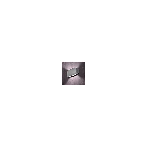 Aplique abram 1xr7s (118mm) 7,5w con pulsador cct (3colores) ip55 l.19,5xan.6xal.12cm resina gris