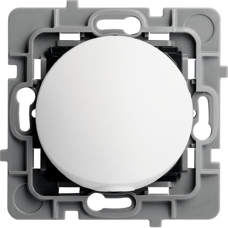 Sortie de Câble avec Serre-Câble Pour Dissimuler les Câblages des Fours et Radiateurs Personnalisable ABS Installation Encastrée Blanche 74 x 74 x 36 mm (1/2)