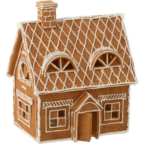 Décoration de Noël "Maison Pain d'Épice" 22cm Marron (1/5)