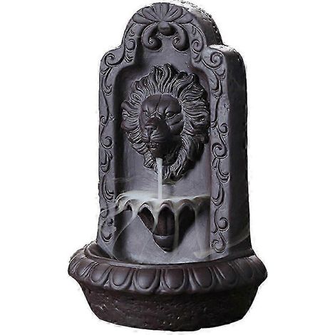 Brûleur d'encens à reflux en céramique en forme de tête de lion, brûleur d'encens décoratif pour l'aromathérapie, 1 pièce (1/5)