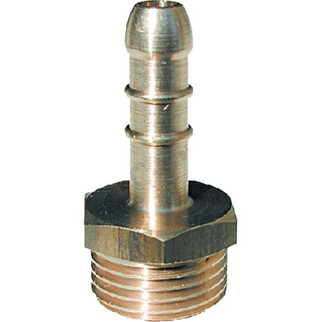 Raccordo gas portagomma in ottone modello 1/2" per gas GPL -Femmina (1/3)