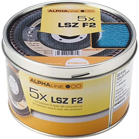 Rhodius 209315 LSZ F2 BOX Disque segmenté Diamètre 125 mm Ø de perçage 22.23 mm Grain 40 5 pc(s) (1/2)
