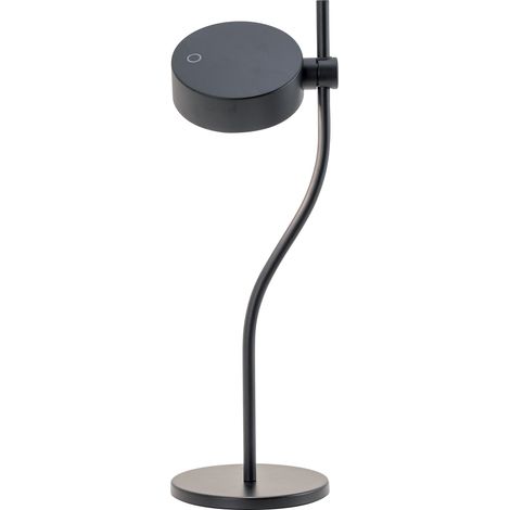 Zafferano SUPER O Lampada a led da tavolo Nera ricaricabile e dimmerabile (1/5)