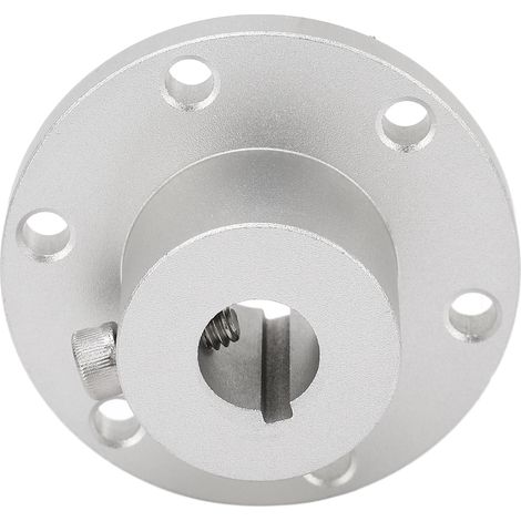 1/2-Zoll-Wellenkupplung aus silberfarbener Aluminiumlegierung für RC-Modelle, Ersatzteil (1/5)