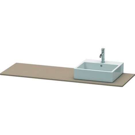 Duravit XSquare Konsole, 1 Ausschnitt rechts, 1600x16x550mm, (1/5)