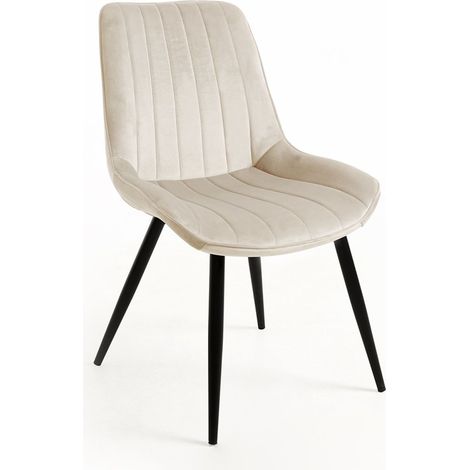 Sillas Comedor - Silla Lene Terciopelo - Beige