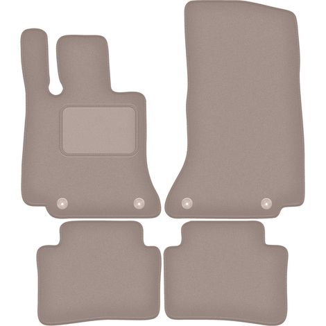Alfombrillas de terciopelo para Mercedes Clase C W206 berlina, familiar (2021-) beige (1/5)
