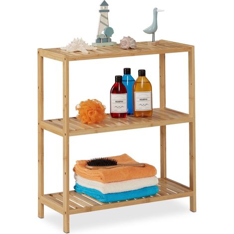 Estantería de baño grande con 3 estantes