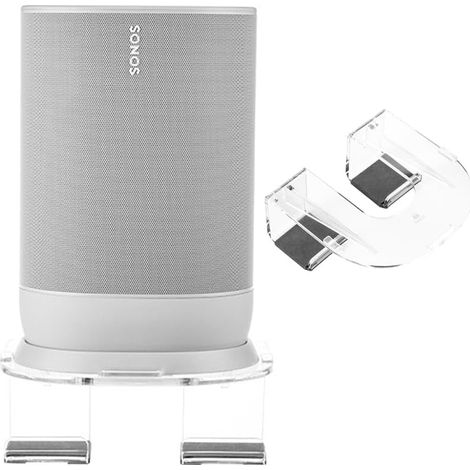Compatible With Sonos Move Holder Wall Mount Sonos Move Stand Accessories With Integrated Cable Management, Smart Home Speaker Accessories Rack (Sonos Move, Transparent) 1 Piece (1/5)