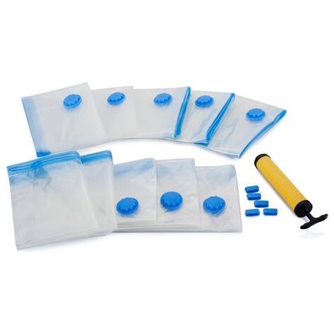 Sacs sous Vide pour Couettes, Sac de Rangement Voyage, Sacs pour Stocker des Literie, Oreillers, Peluches,Sacs Rangement sous Vide 75% de Stockage en Plus (1/5)