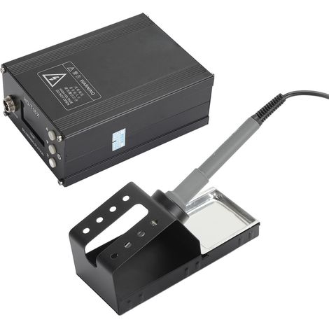 LED-Heißluft-Lötstation, digitale Temperaturregelung, Entlötset, Heißluftpistole 110–230 V, EU-Stecker (1/5)