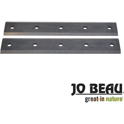 Lames pour broyeur de végétaux – Longueur 300mm – Pour bois dur – Remplacement par paire pour qualité de coupe optimale