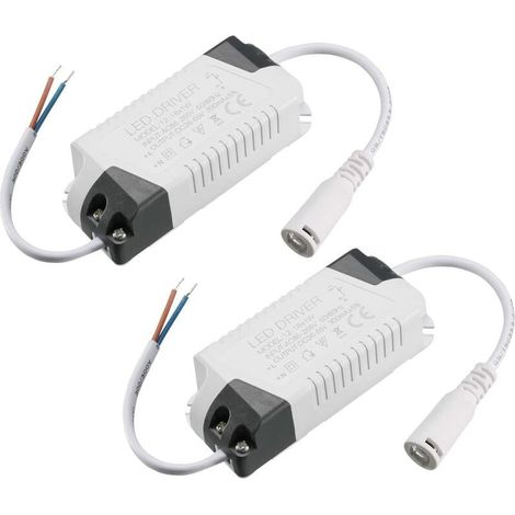 Driver LED - 12-18 W - Courant Constant 300 mA - Entrée AC 85-265 V - Sortie DC 36-65 V - Alimentation Externe pour Luminaire Plafond LED - 2 Pièces (1/5)