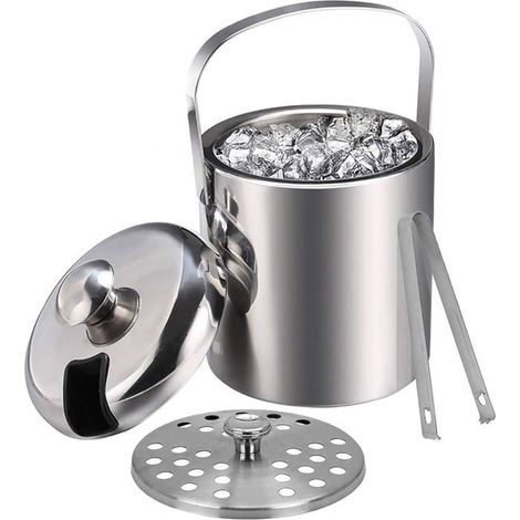Ecleanfy - Sceau à glacon design élégant avec accessoires complets. Maintien froid prolongé, idéal cocktails et champagne. (1/5)