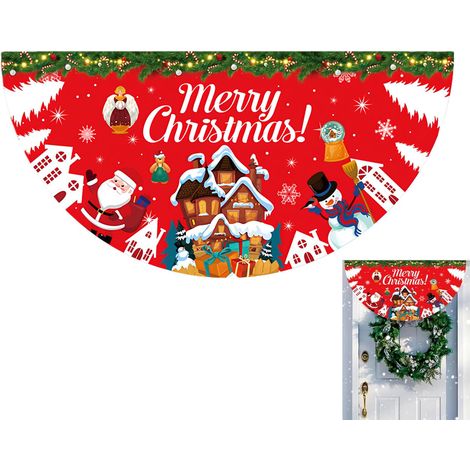 für Tür décoration festive en demi forme Türflagge mit (1/5)