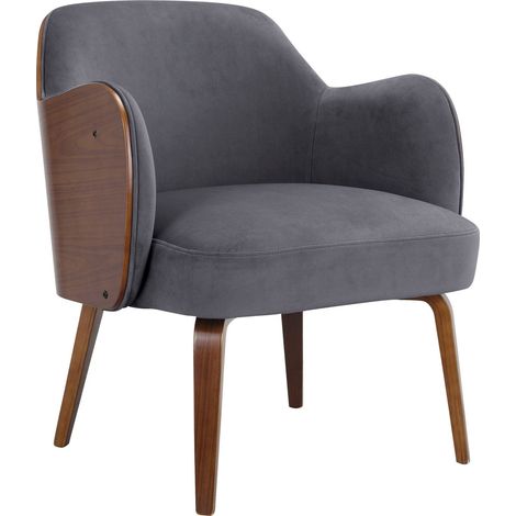 Chaise longue grise