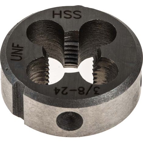 Rs Pro – Filière 3/8-24 UNF – HSS – Diamètre extérieur 25.4mm – Épaisseur 9mm – Matrices DIN/UNF/UNC conformes