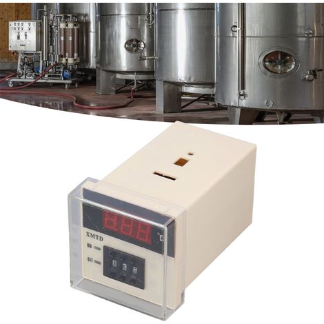 XMTD-2001 Digitaler Temperaturregler vom Typ K 0-399℃, einstellbares Temperaturmessgerät. (1/5)