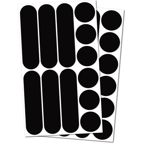 Juego de 2 kits de 12 pegatinas retrorreflectantes, seguridad y alta visibilidad nocturna, adhesivo universal para bicicletas, cochecitos de bebé y cascos. (1/5)