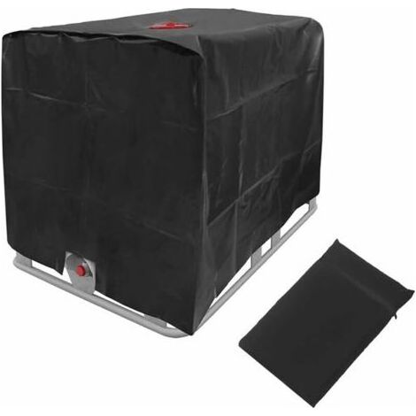 - 120×100×116cm Bache Protection, Bâche Imperméable, Couverture Imperméable, Housse de Protection pour Réservoir IBC, Couvercle Cuve 1000L, Bouchon Cuve Anti-UV, Réservoir d'eau Couv (1/5)