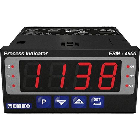 Emko ESM-4900 2 punti, P, PI, PD, PID Regolatore universale Pt100 -200 fino a +1700 °C Relè 5 A (L x L x A) 86.5 x 48 x (1/5)