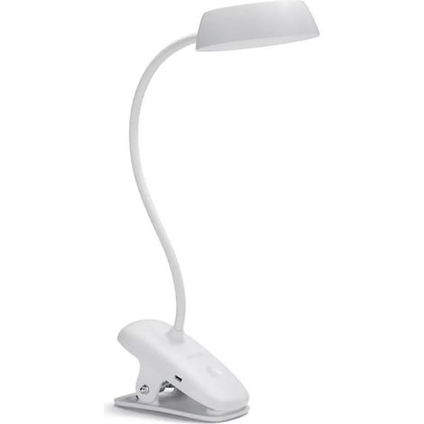 Philips Donutclip Schreibtischlampe Weiß LED 3W (1/3)