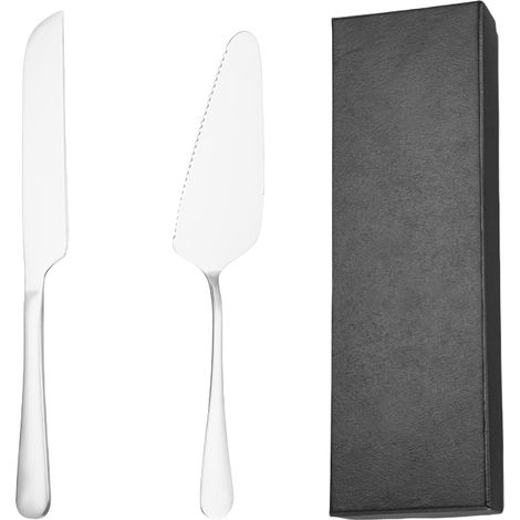 Ensemble de pelle à pizza couteau à gâteau en argent (1/2)