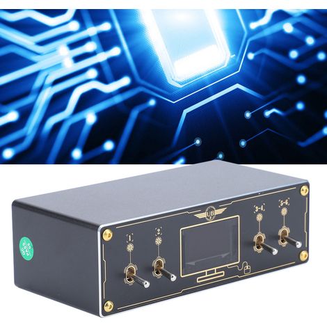 Multiprise USB de type bloc avec indicateur de puissance OLED, interrupteur à bascule indépendant, configuration 1122, 6 sorties (1/5)